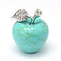 Gemstone 3D Apple Home Display Decorations, with Alloy Rhinestone Findings