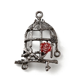 Подвески из сплава , клетка с цветком