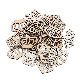 Незавершенные украшения из дерева, поделки товары для рукоделия, корона