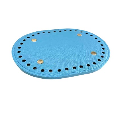 China Factory PU Leahter Knitting Crochet Bags Bottom, Oval, Bag Shaper  Base Replacement Accessaries 32x7cm, Hole: 5mm in bulk online 