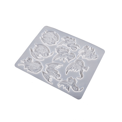 DIY Silicone Dragon Cabochon Molds, Resin Casting Molds, For UV Resin, Epoxy Resin Jewelry Making
