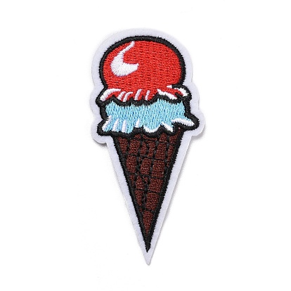 Computerized Embroidery Cloth Iron on/Sew on Patches, Costume Accessories, Appliques, Ice Cream