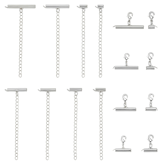 32шт 8 стиль латунный конец с цепочкой