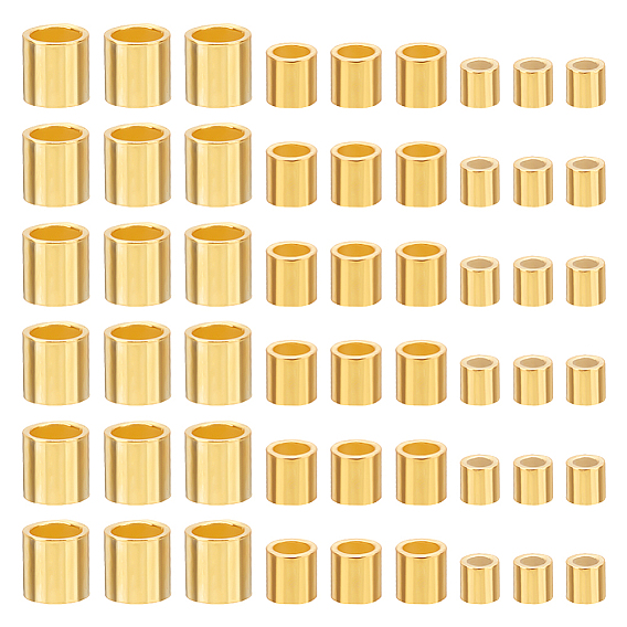 90шт 3 размер бусины-трубочки из стерлингового серебра, колонка