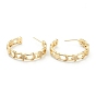 Star & Moon Brass Micro Pave Clear Cubic Zirconia Hoop Earrings, Long-Lasting Plated