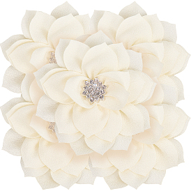 Аксессуары для украшения из полиэстера и стразов, для украшения костюмов, цветок