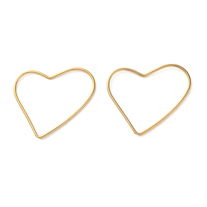 Ионное покрытие (ip) 304 соединительные кольца из нержавеющей стали, сердце