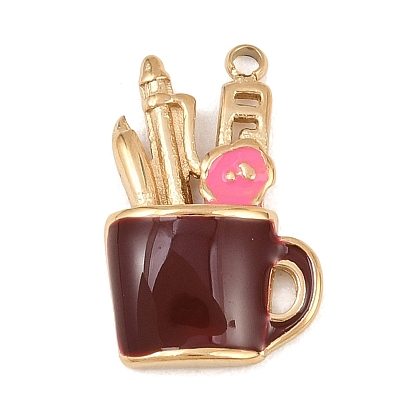 304 подвески из нержавеющей стали, с эмалью, Подвески для подставок под ручки