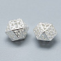925 Sterling Silver Beads, Polyhedron