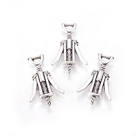 Tibetan Style Zinc Alloy Pendants, Wine Bottle Opener