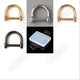 Unicraftale 4Pcs 4 Colors 304 Stainless Steel D-Ring Anchor Shackle Clasps