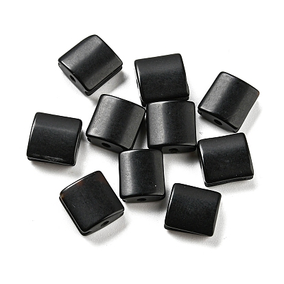 Natural Obsidian Beads, Square