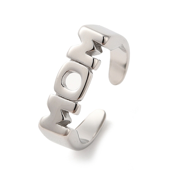 Тема Дня матери 304 женские кольца из нержавеющей стали, со словом мама