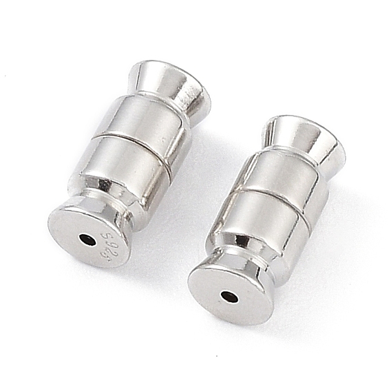 925 стерлингового серебра винтовые застежками, застежки, колонка