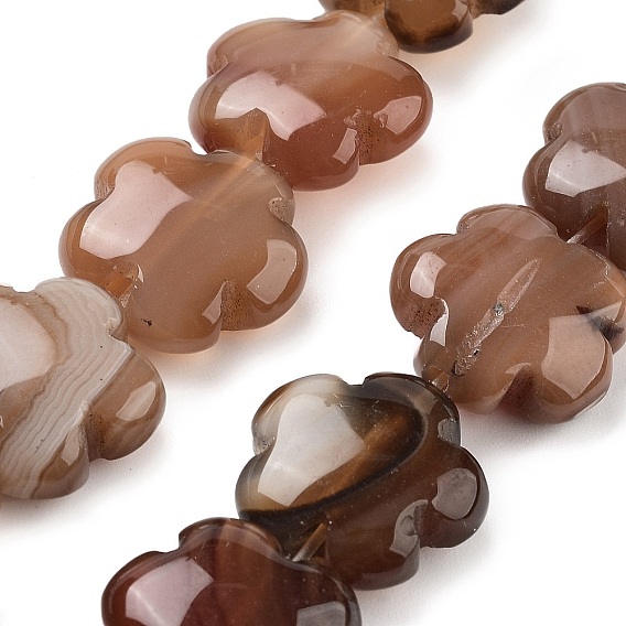 Натуральный красный агат бисер нитей, цветок