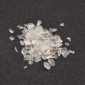 Природный кристалл кварца стружка шарики, бусины из горного хрусталя, нет отверстий / незавершенного, 3~9x1~4 мм