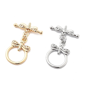 Brass Toggle Clasps, Dragonfly