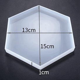 DIY Hexagon Cup Mat Silicone Molds, Coaster Molds, Resin Casting Molds