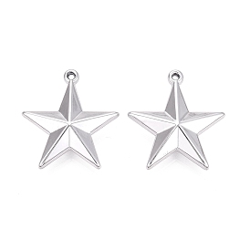 UV Plating Acrylic Pendants, Star Charms