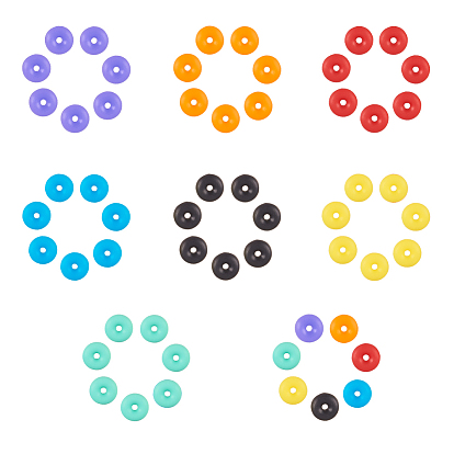 NBEADS Silicone Beads, DIY Bracelet Making, Donut