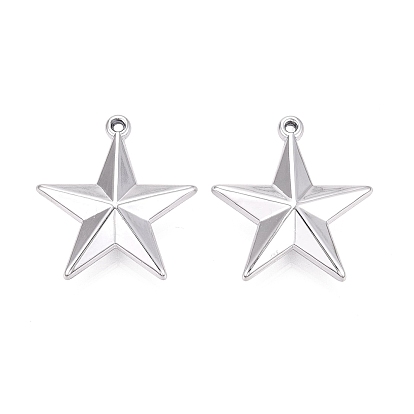 UV Plating Acrylic Pendants, Star Charms