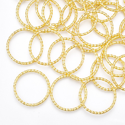 Iron Linking Rings, Textured, Nickel Free