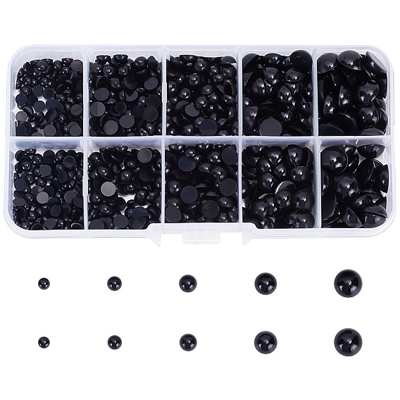 Пластиковые кукольные глаза кабошоны, для изготовления кукол своими руками