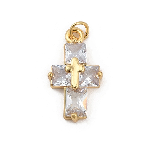Стойки обшивки латунь кубического циркония подвески, без кадмия и без свинца, долговечный, с целью перехода в кольце, религия крест очарование