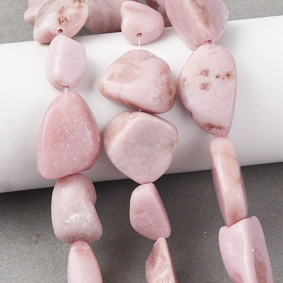 Натуральный розовый опал бусы пряди, самородки