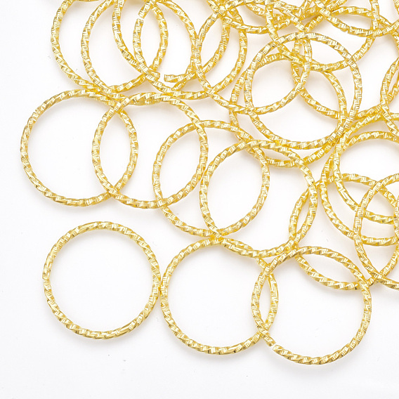 Iron Linking Rings, Textured, Nickel Free