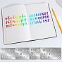 4шт 4 трафареты для резки нержавеющей стали, для diy scrapbooking / фотоальбом, декоративная тисняющая бумажная карточка, цвет нержавеющей стали