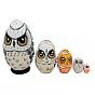 Easter Wood New Owl Nesting Egg Display Decorations, for Home Desk Decoration