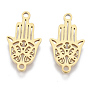 201 соединительные звенья нержавеющие, лазерная резка, hamsa рука / рука fatima / рука miriam