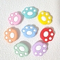 Bear Paw Food Grade Eco-Friendly Silicone Focal Beads, Chewing Beads For Teethers