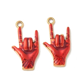 304 нержавеющей стальной эмали подвески, жест я тебя люблю, ионное покрытие (ip)