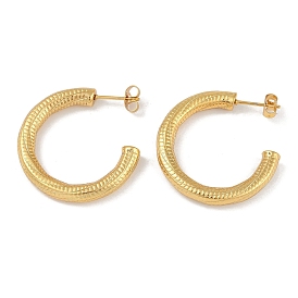 Вакуумное покрытие pvd 201 серьги-гвоздики из нержавеющей стали в форме буквы С, с 304 штифта из нержавеющей стали