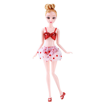 Two-piece Cloth Doll Clothes Outfits, Doll Swimsuit Set, for 11 inch Girl Doll Summer Party Dressing Accessories