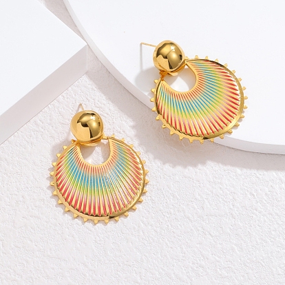 Плоские круглые 304 из нержавеющей стали болтаться серьги-гвоздики