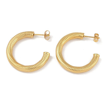 Вакуумное покрытие pvd 201 серьги-гвоздики из нержавеющей стали в форме буквы С, с 304 штифта из нержавеющей стали