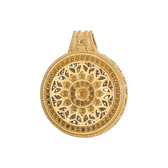 304 подвески из нержавеющей стали, плоские круглые прелести, ионное покрытие (ip)