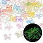 Acryl-Perlenkappen, Schmetterling, UV-Beschichtung, Leuchten im Dunkeln