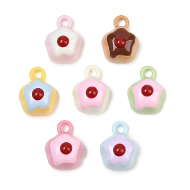 Alloy Enamel Pendants, Pudding Charms