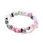 Mixed Gemstone Chips Stretch Bracelet for Women