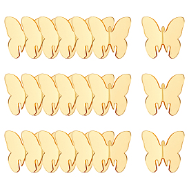 24Шармы из акрилового бокала для вина, бокал маркер, бабочка