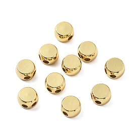 Плоские круглые латунные бусины, с силиконовым, стойки покрытие, долговечный, без свинца и без кадмия