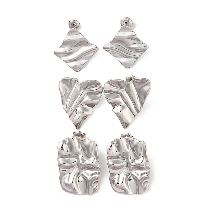 304 серьги-гвоздики из нержавеющей стали для женщин