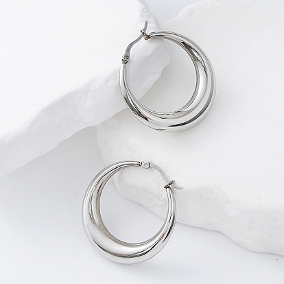 Серьги из 304 нержавеющей стали, Кольцевая форма