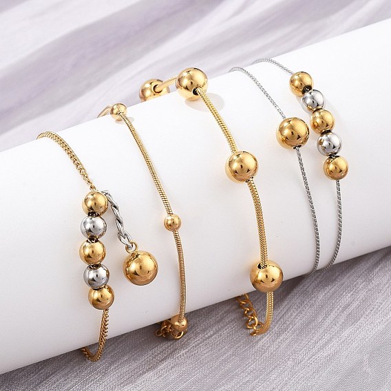 304 браслеты-цепочки из нержавеющей стали для женщин