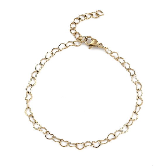 304 браслеты из звеньев цепи из нержавеющей стали для женщин