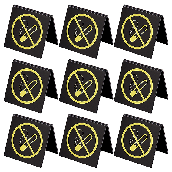 Акриловый рекламный щит, запрещающий курить